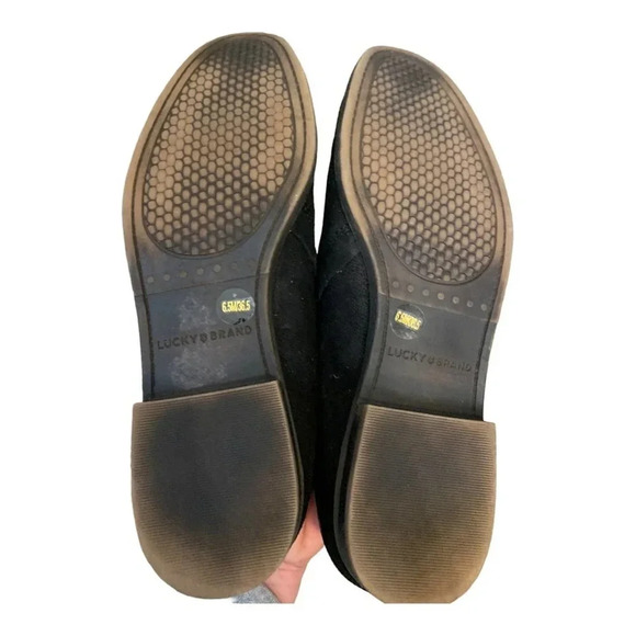 Lucky Brand Black suede slip on size 6.5 - Picture 4 of 5